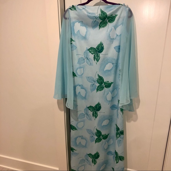 Unique, gorgeous vintage (1960s-70s) maxi dress - Picture 9 of 11